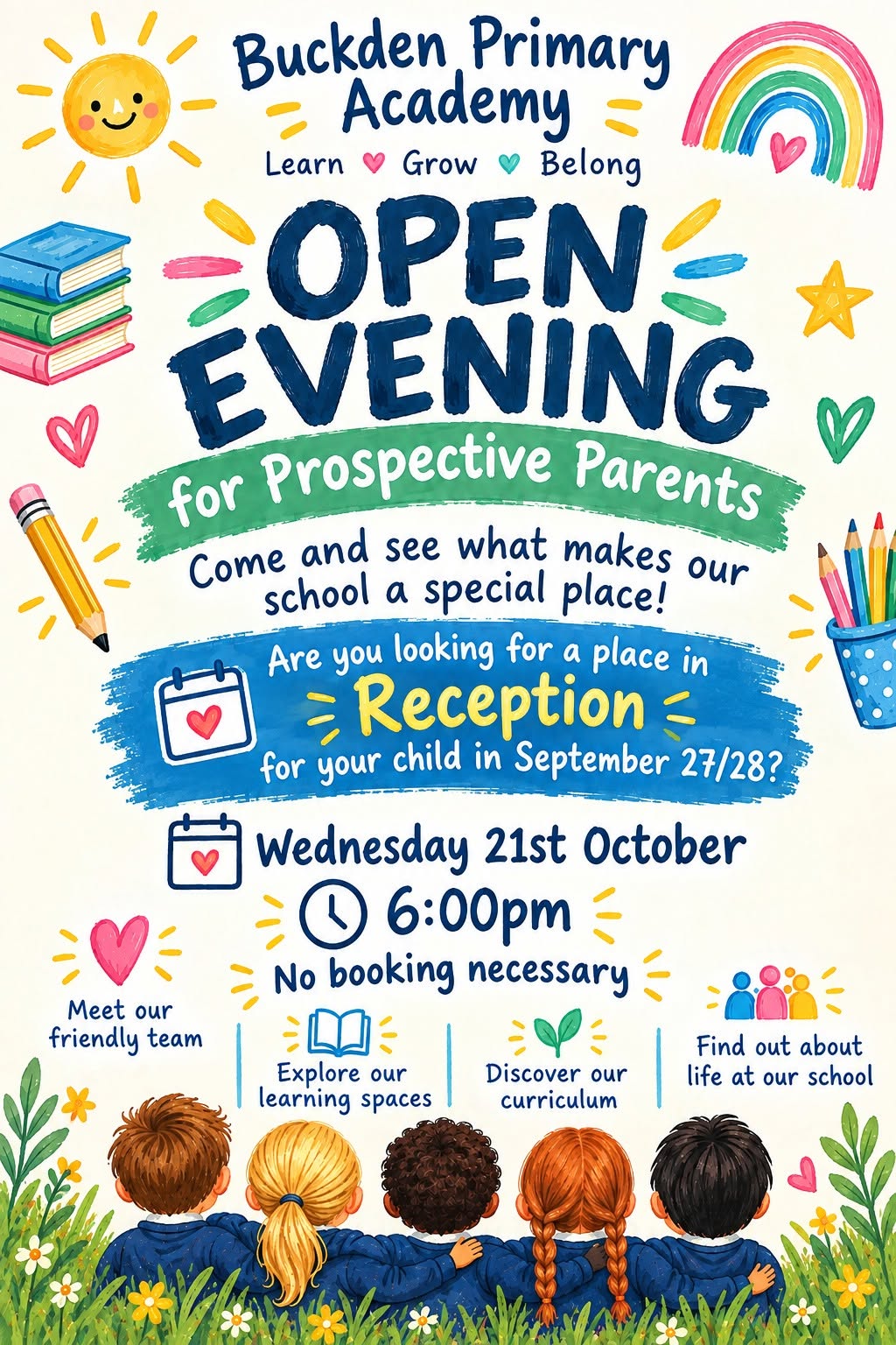 September 2027 Reception Open Evening